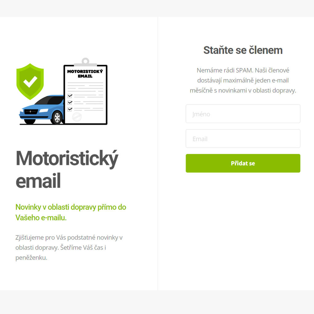 Motoristický Email