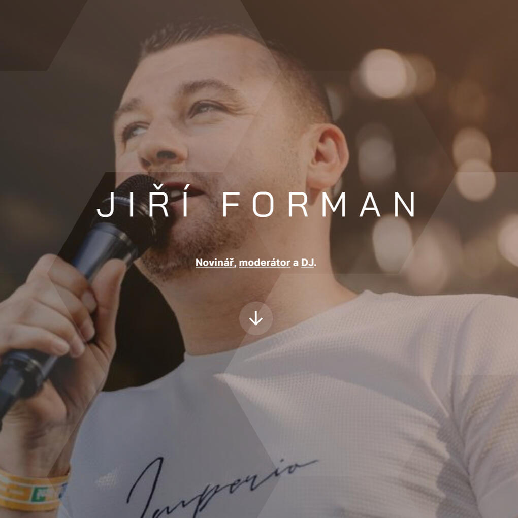 Jiří Forman - novinář, moderátor a DJ.