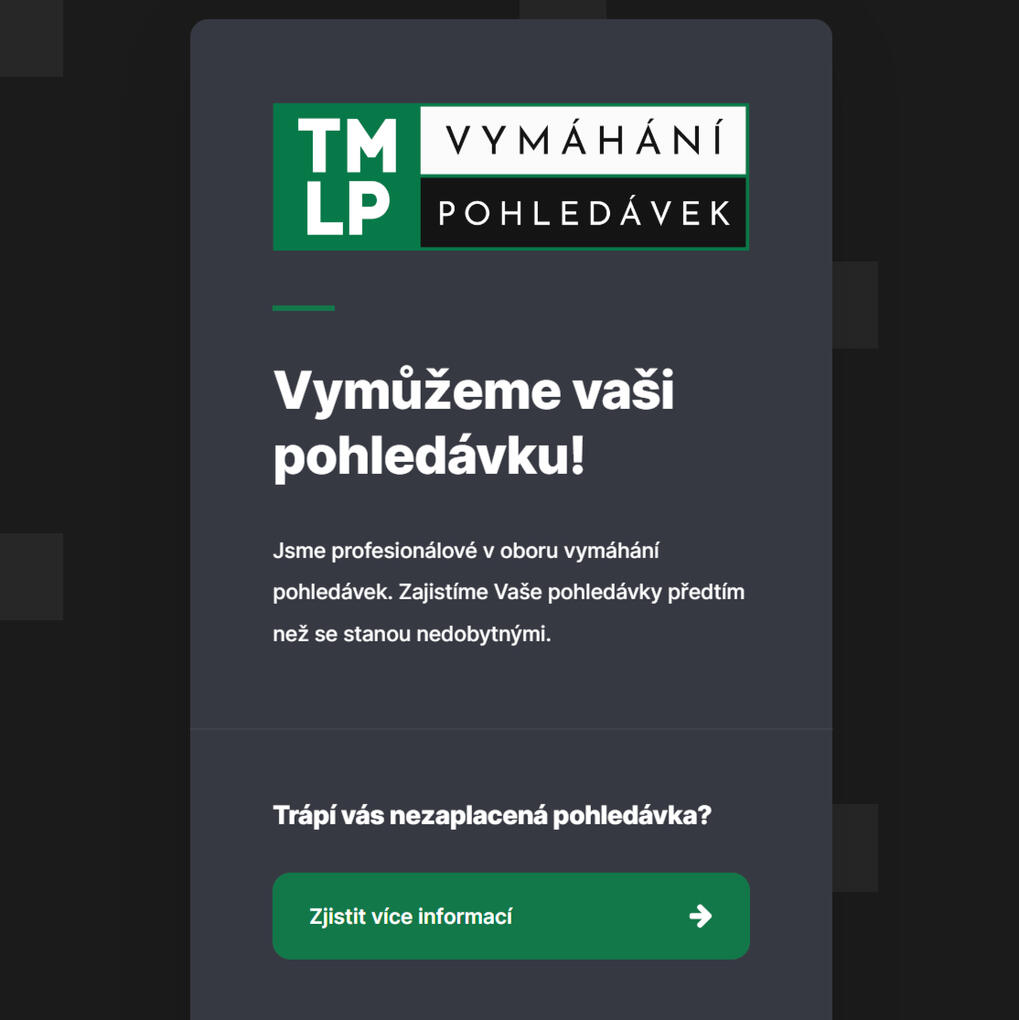 TMLP - vymáhání pohledávek
