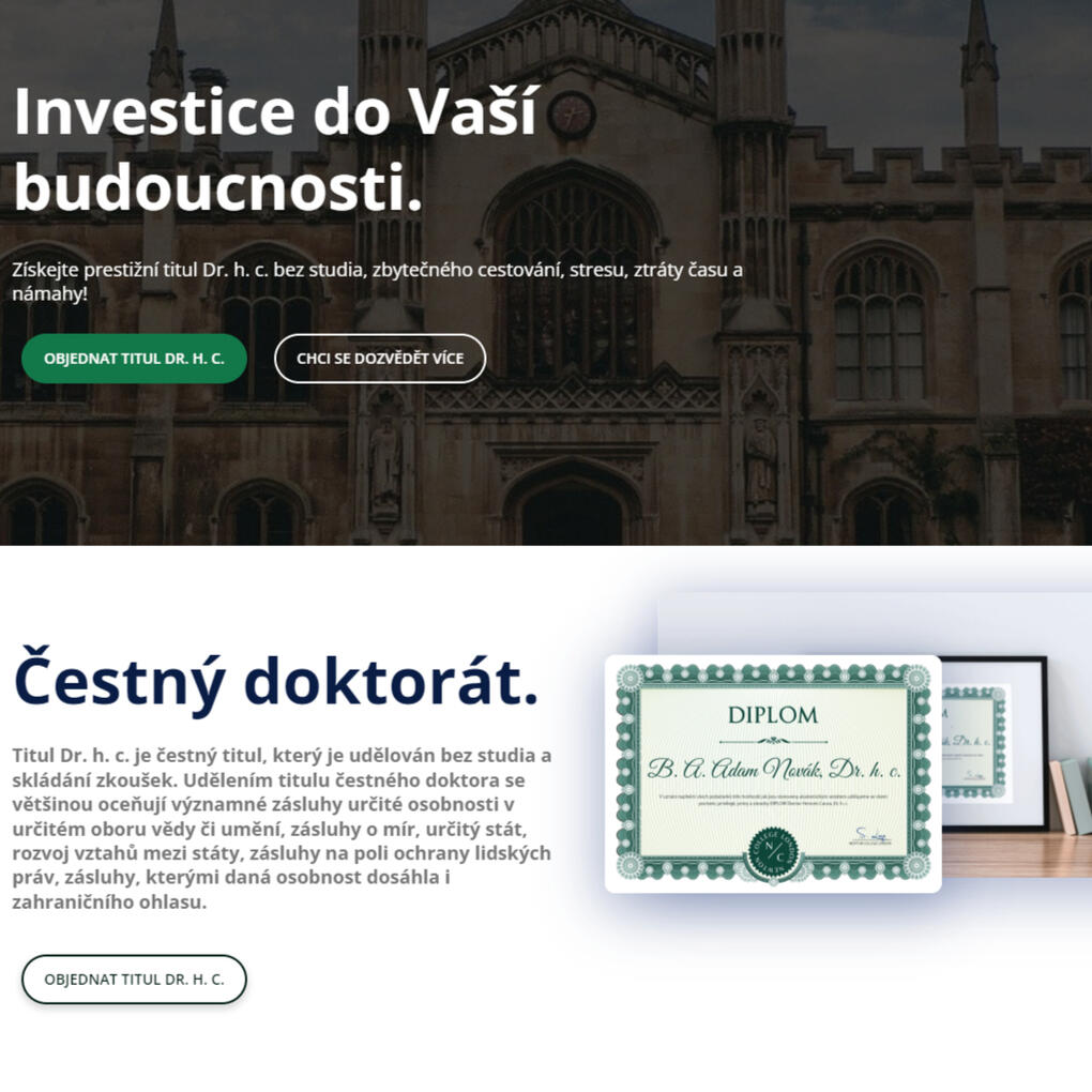 Doktorát Online - internetový obchod